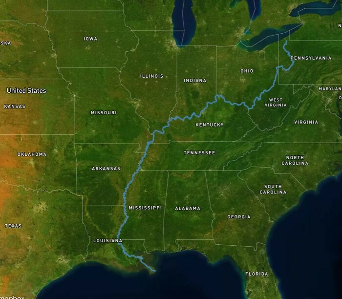 A Raindrop Falling In Erie Co. Pa Will Travel 2,147 Miles To The Gulf Of Mexico Rather Than 15 Miles To Lake Erie
