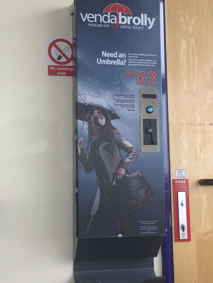A Vending Machine For Umbrellas
