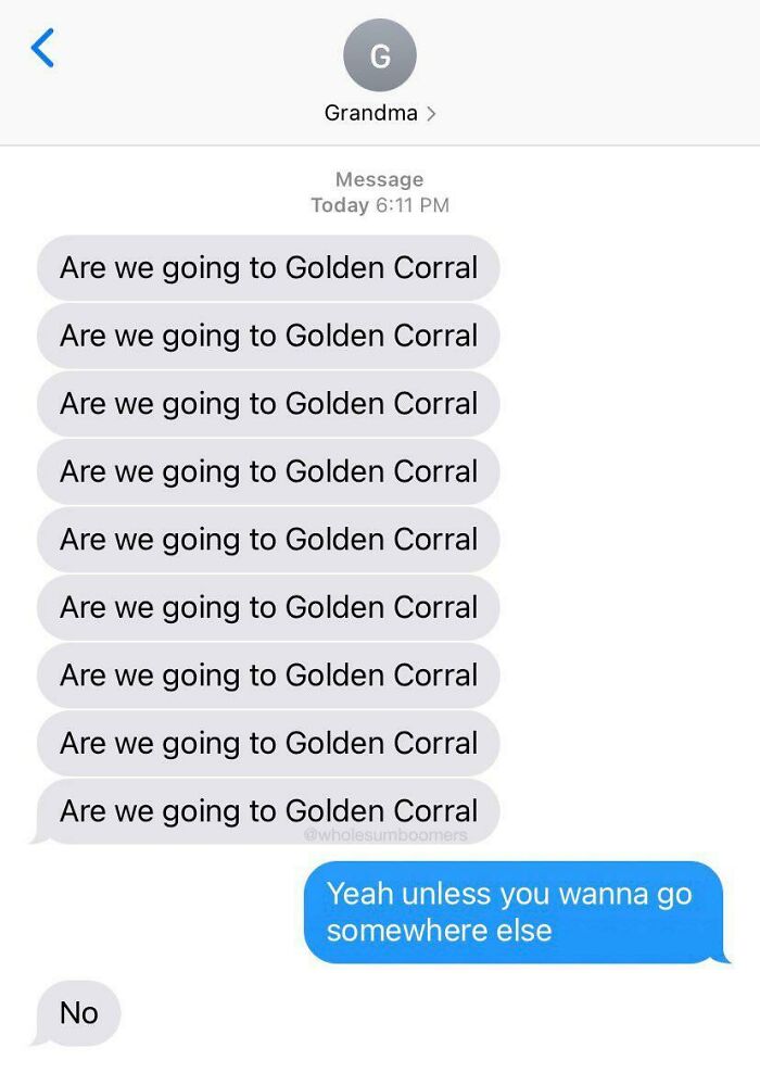 Are We Going To Golden Corral