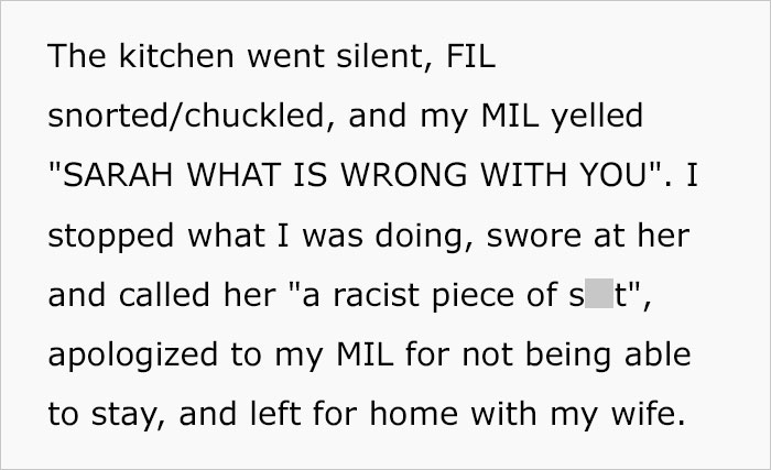 Man Walks Out Of Meal Over Sister-In-Law’s Racist Remark About His Cooking Which Leads To Huge Family Divide