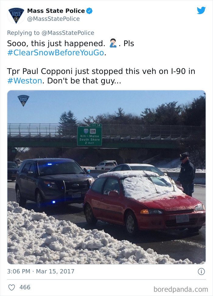 Driving Down The Highway Like This The Day After A Blizzard