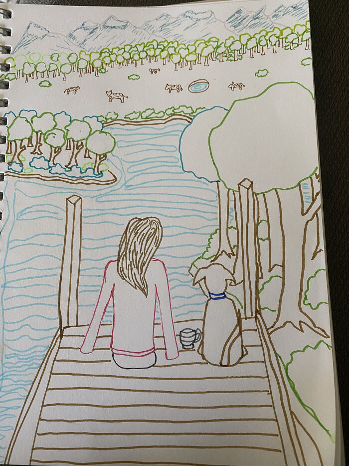 I Was Waiting For My Husband To Get Ready To Go Out And Did This In The Time