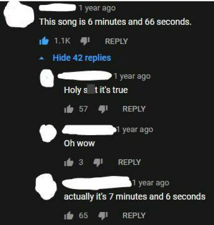 Meanwhile, In The Comment Section Of Daughters' Satan In The Wait