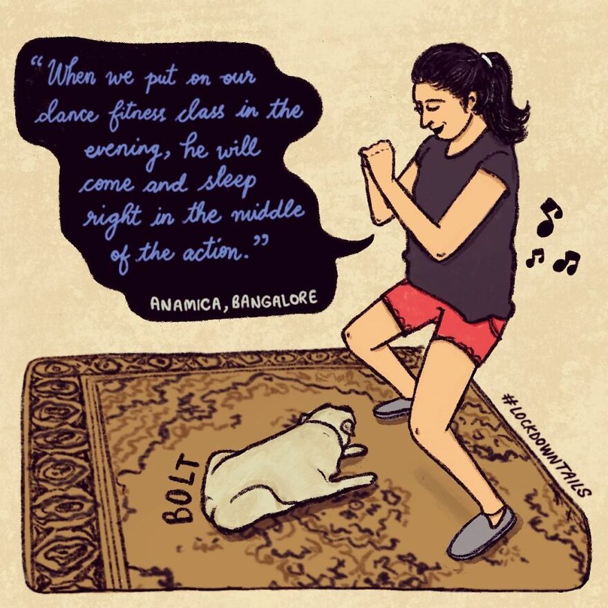 I Made A Series Of Illustrations Of Pet Parents In Lockdown