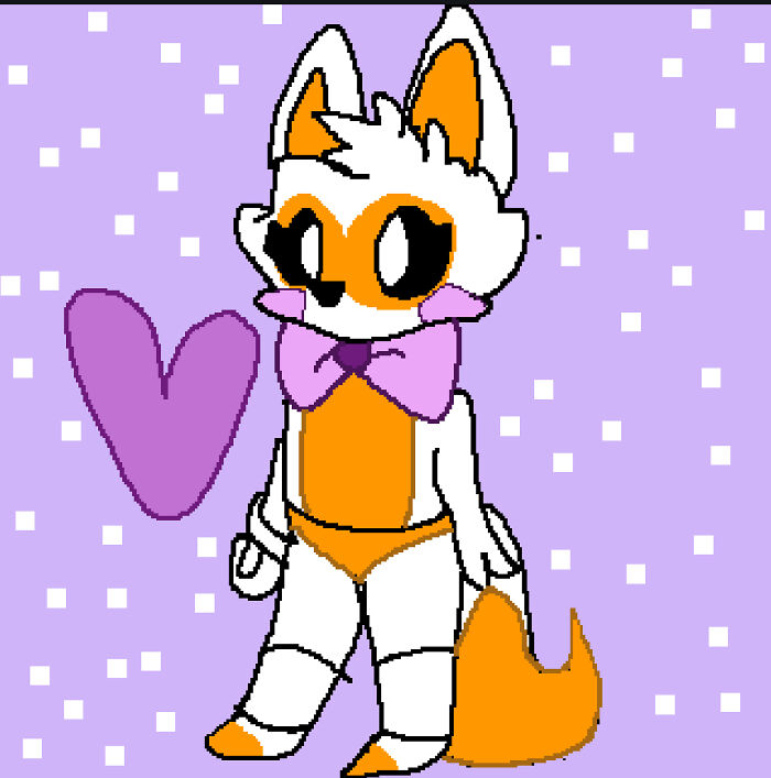 This Is Lolbit From Fnaf, I Drew It In Pixel Art.