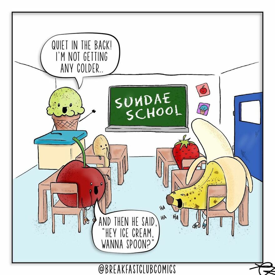 Artist Brings Food To Life By Drawing Fun Comics