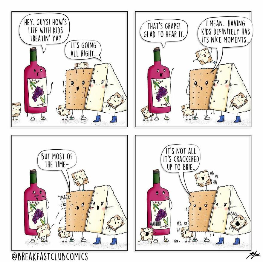 Artist Brings Food To Life By Drawing Fun Comics