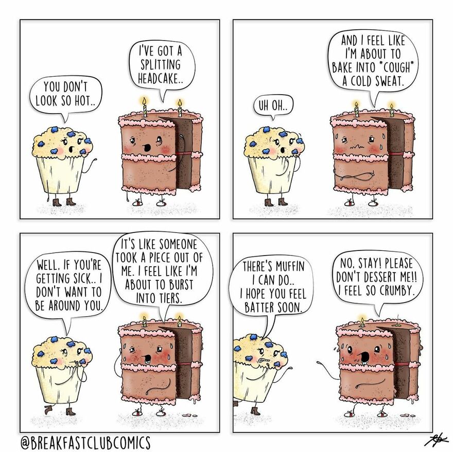 Artist Brings Food To Life By Drawing Fun Comics