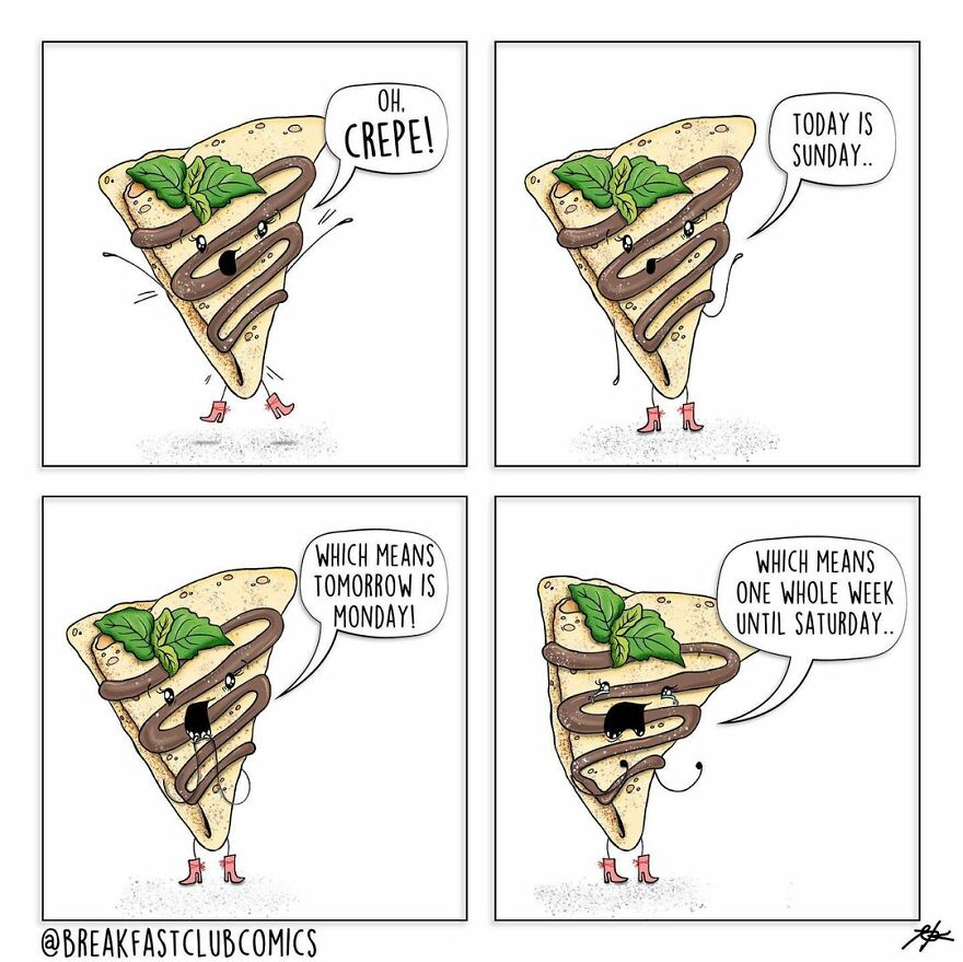 Artist Brings Food To Life By Drawing Fun Comics