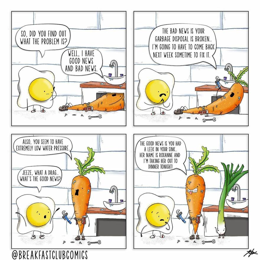 Artist Brings Food To Life By Drawing Fun Comics