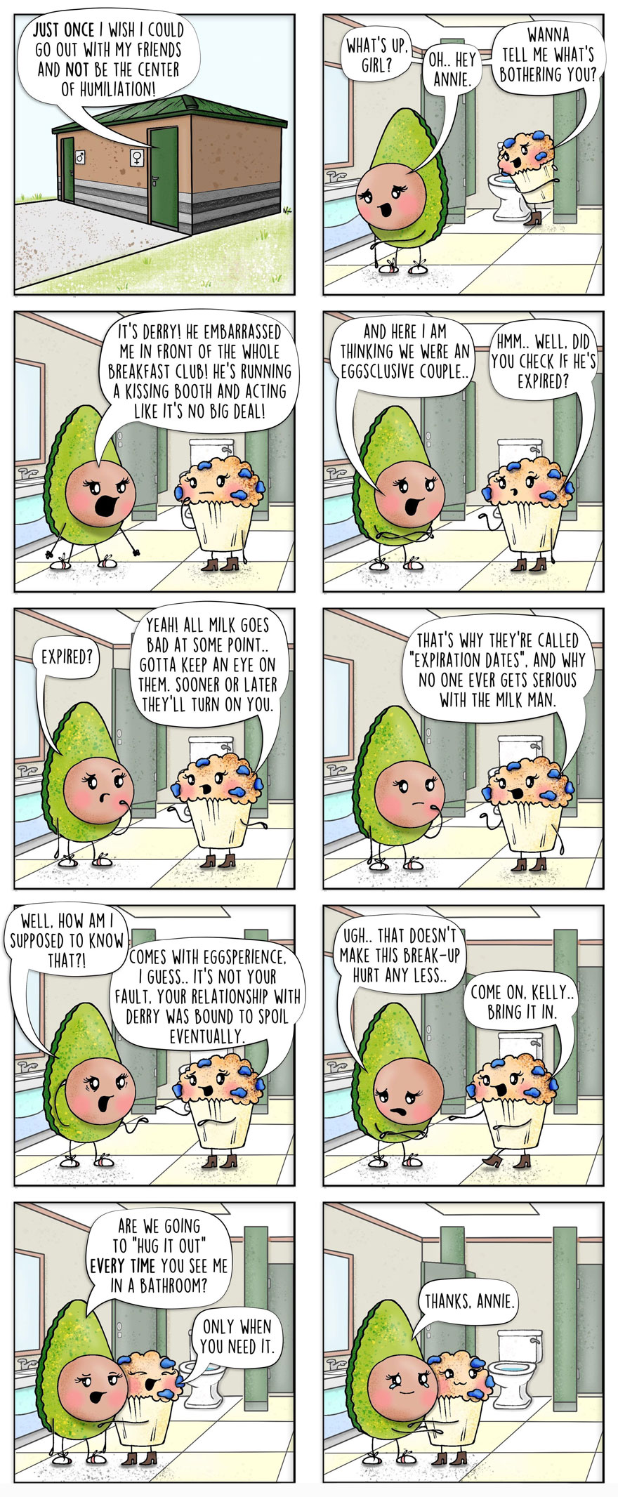 Artist Brings Food To Life By Drawing Fun Comics