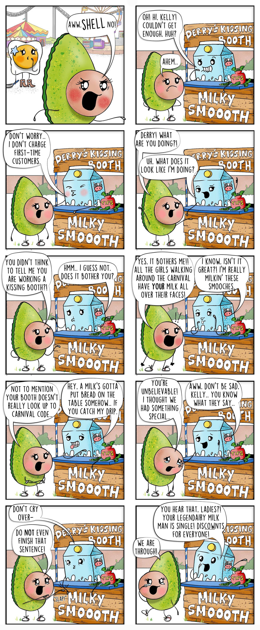 Artist Brings Food To Life By Drawing Fun Comics