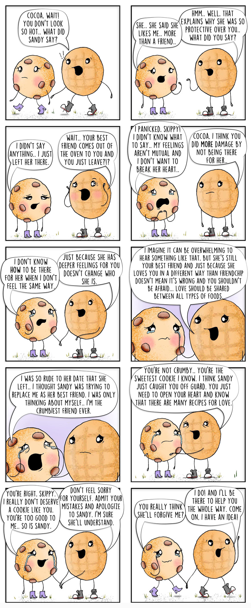 Artist Brings Food To Life By Drawing Fun Comics