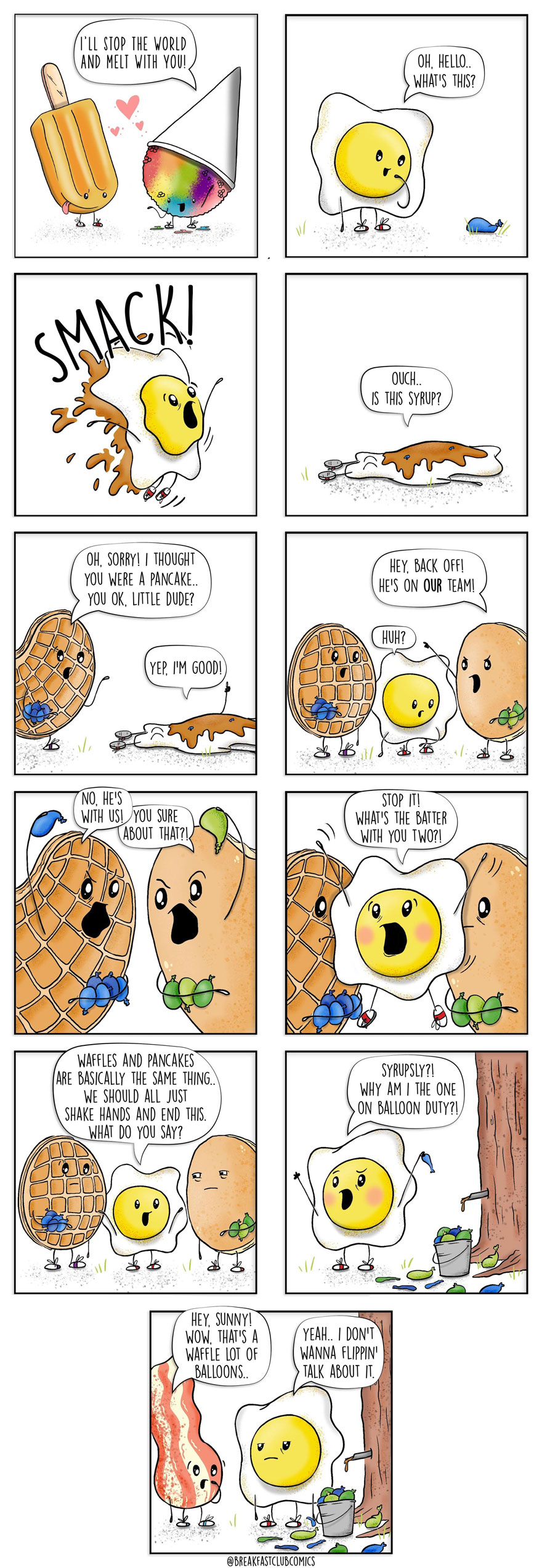 Artist Brings Food To Life By Drawing Fun Comics