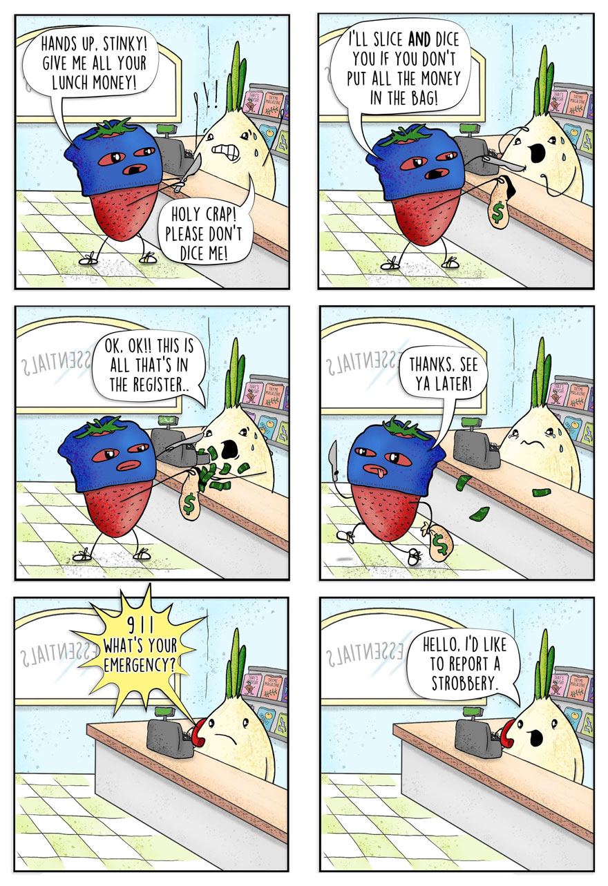 Artist Brings Food To Life By Drawing Fun Comics