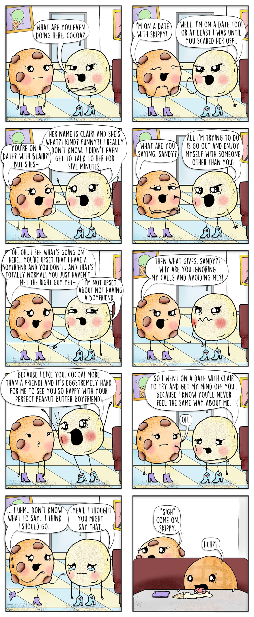 Artist Brings Food To Life By Drawing Fun Comics