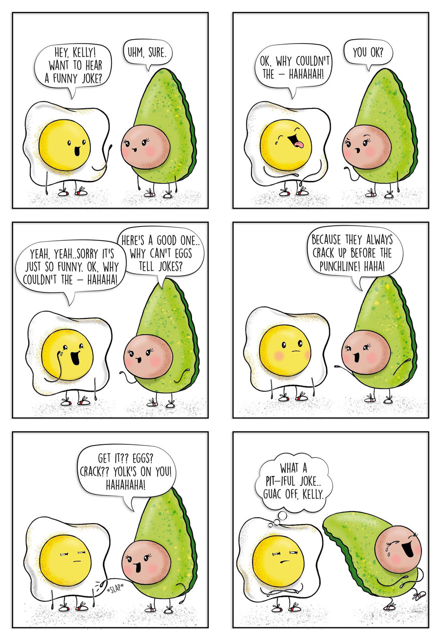 Artist Brings Food To Life By Drawing Fun Comics