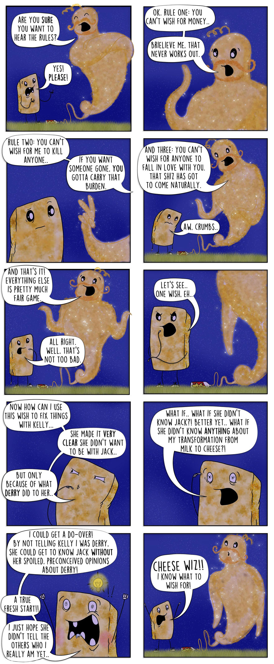 Artist Brings Food To Life By Drawing Fun Comics