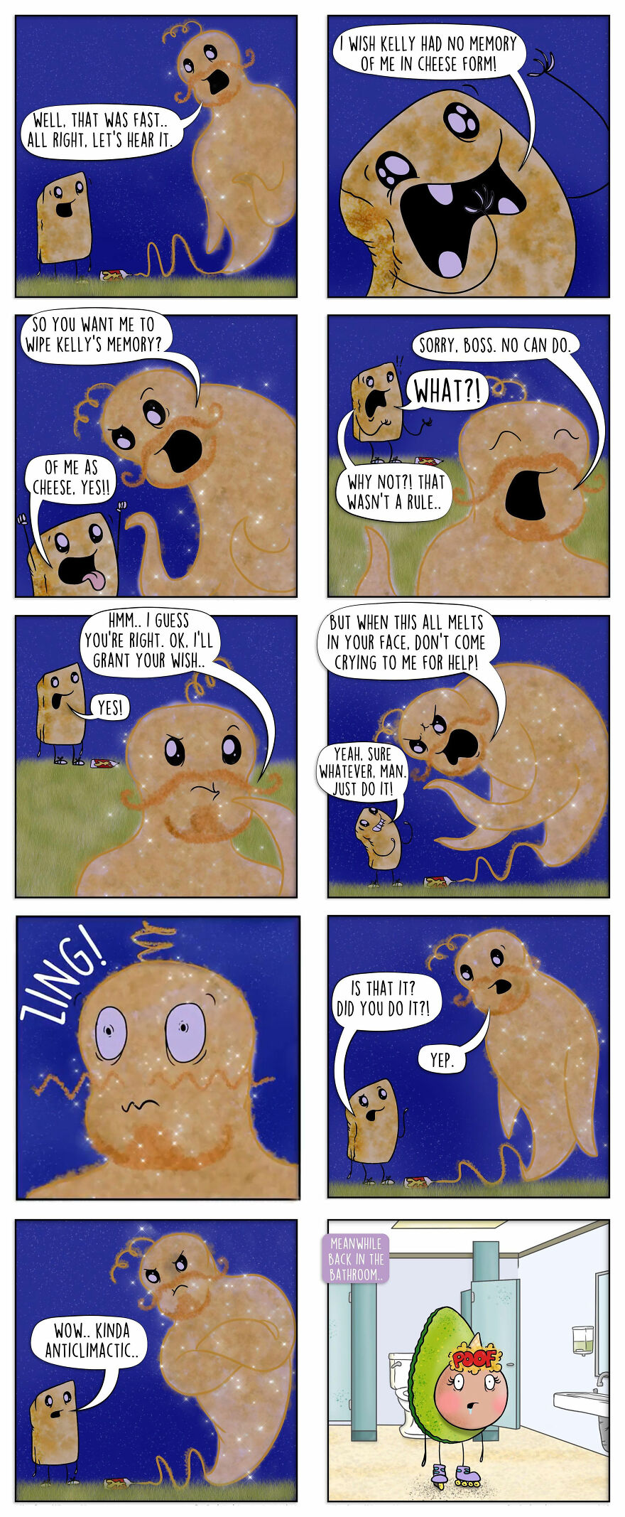 Artist Brings Food To Life By Drawing Fun Comics