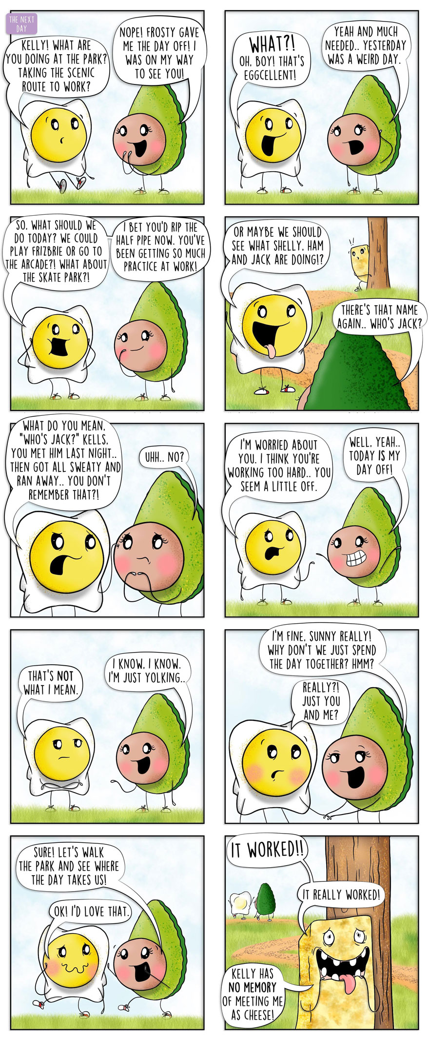 Artist Brings Food To Life By Drawing Fun Comics