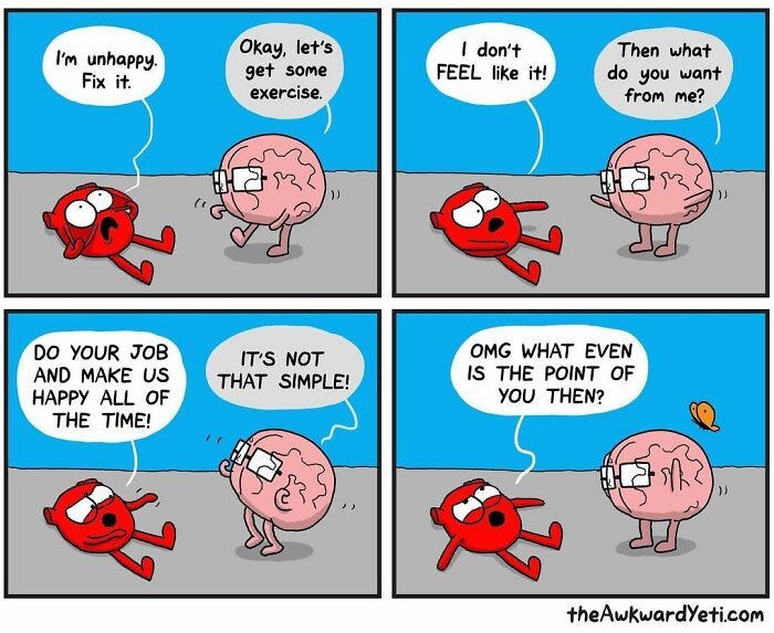 Artist Makes Comics That Portray The Eternal Dilemma Between Reason And Heart And 1 Million And 800 Thousand Followers Approve