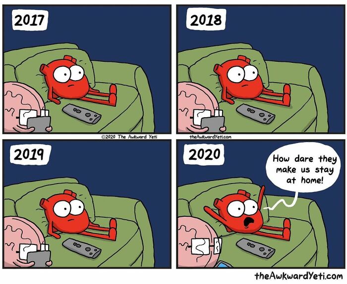 Artist Makes Comics That Portray The Eternal Dilemma Between Reason And Heart And 1 Million And 800 Thousand Followers Approve