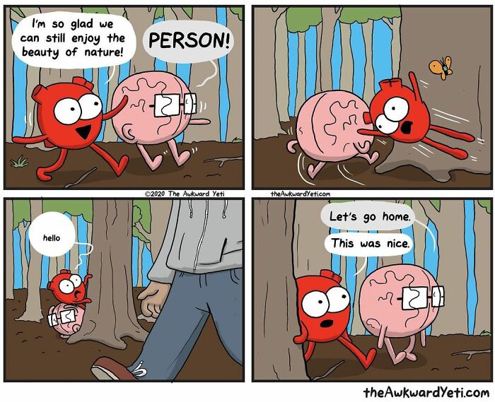 Artist Makes Comics That Portray The Eternal Dilemma Between Reason And Heart And 1 Million And 800 Thousand Followers Approve