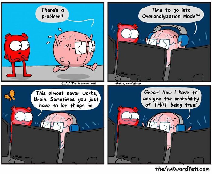 Artist Makes Comics That Portray The Eternal Dilemma Between Reason And Heart And 1 Million And 800 Thousand Followers Approve