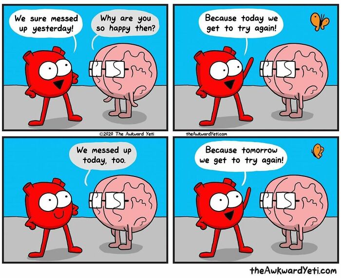 Artist Makes Comics That Portray The Eternal Dilemma Between Reason And Heart And 1 Million And 800 Thousand Followers Approve