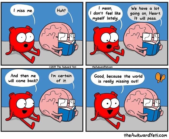 Artist Makes Comics That Portray The Eternal Dilemma Between Reason And Heart And 1 Million And 800 Thousand Followers Approve