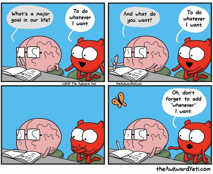 Artist Makes Comics That Portray The Eternal Dilemma Between Reason And Heart And 1 Million And 800 Thousand Followers Approve