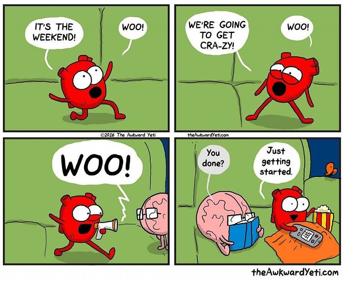 Artist Makes Comics That Portray The Eternal Dilemma Between Reason And Heart And 1 Million And 800 Thousand Followers Approve