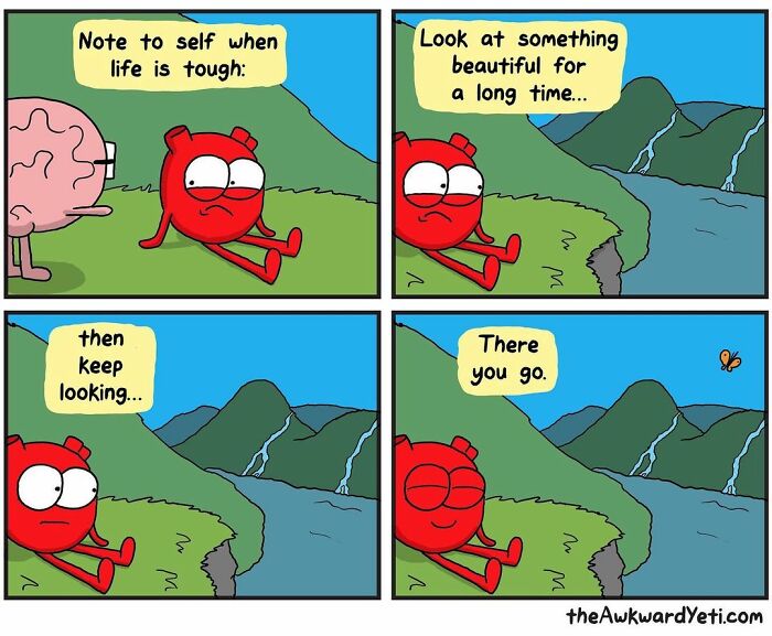 Artist Makes Comics That Portray The Eternal Dilemma Between Reason And Heart And 1 Million And 800 Thousand Followers Approve