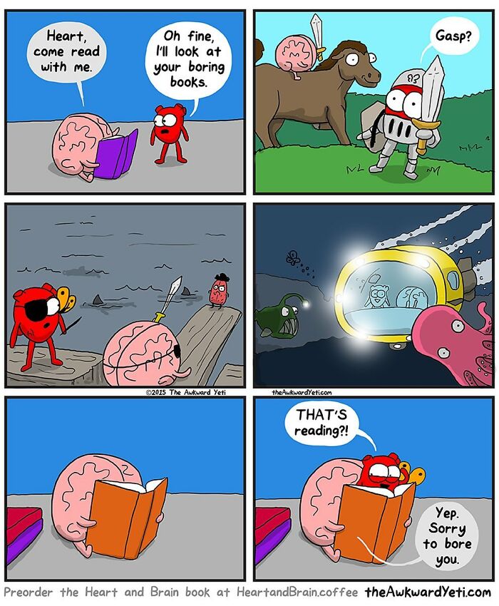 Artist Makes Comics That Portray The Eternal Dilemma Between Reason And Heart And 1 Million And 800 Thousand Followers Approve