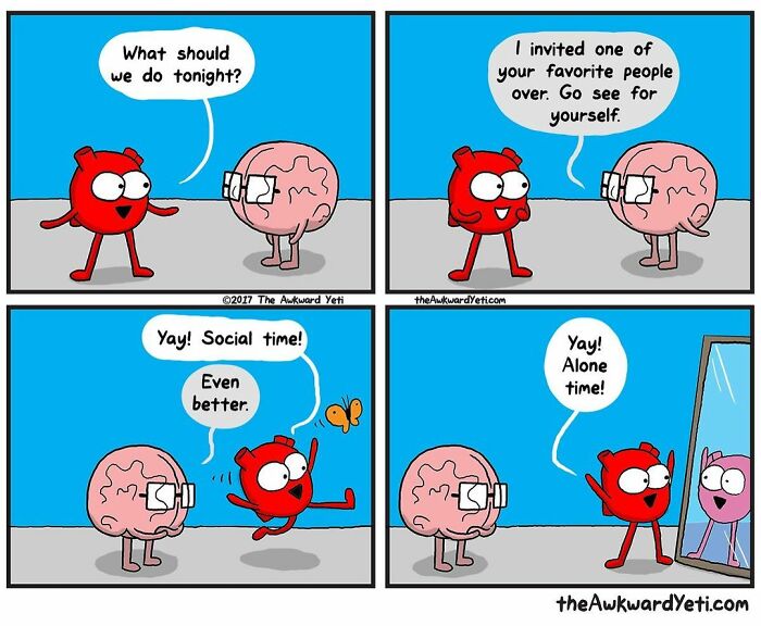 Artist Makes Comics That Portray The Eternal Dilemma Between Reason And Heart And 1 Million And 800 Thousand Followers Approve