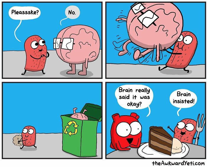 Artist Makes Comics That Portray The Eternal Dilemma Between Reason And Heart And 1 Million And 800 Thousand Followers Approve