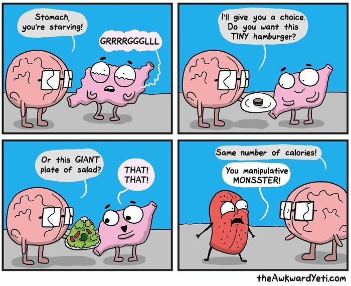 Artist Makes Comics That Portray The Eternal Dilemma Between Reason And Heart And 1 Million And 800 Thousand Followers Approve