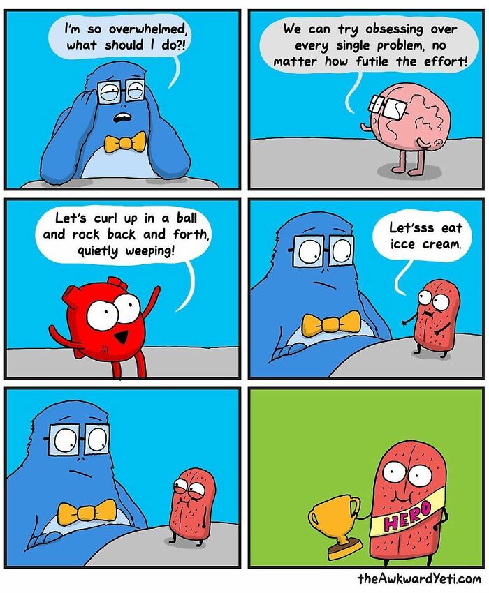 Artist Makes Comics That Portray The Eternal Dilemma Between Reason And Heart And 1 Million And 800 Thousand Followers Approve