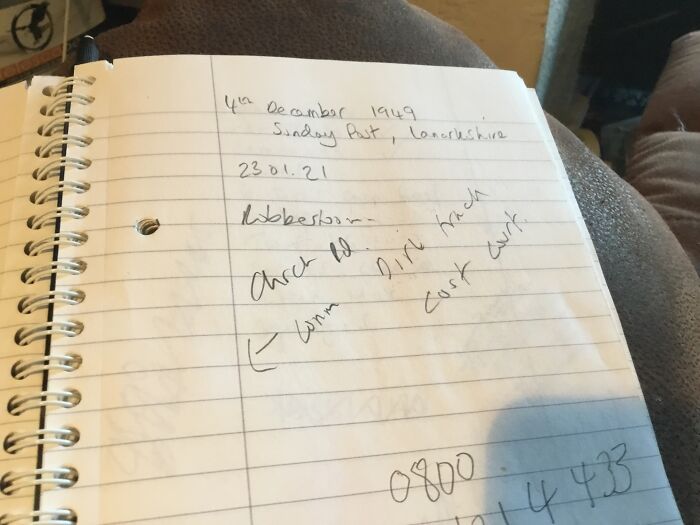 Jods Again. This Is What Happens When I’m Trying To Write Something In A Hurry. Then I Have Trouble Deciphering It!