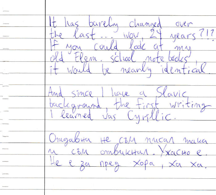 Bilingual Handwriting Ftw