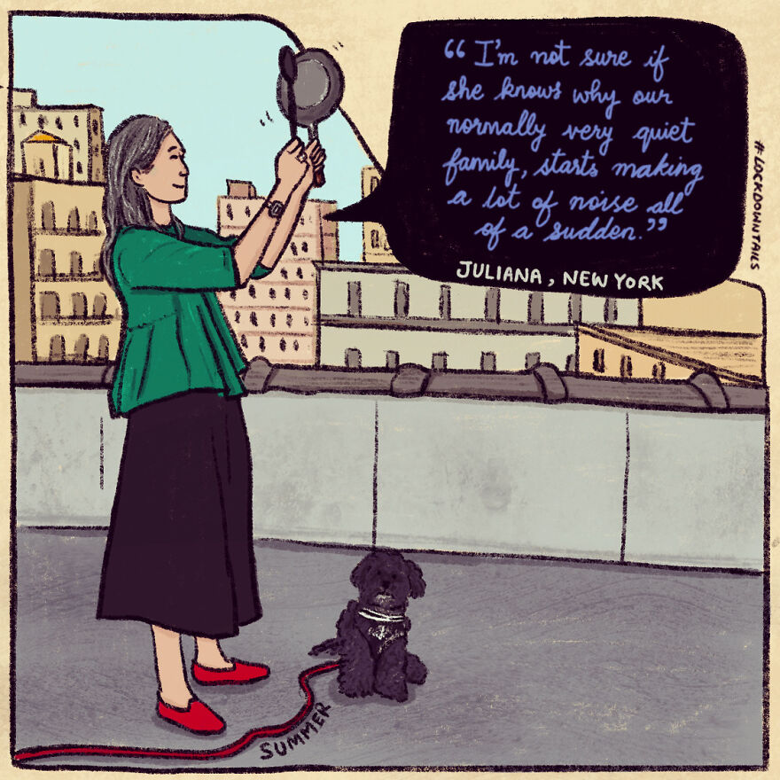 I Made A Series Of Illustrations Of Pet Parents In Lockdown