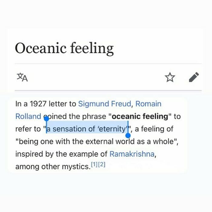Oceanic Feeling