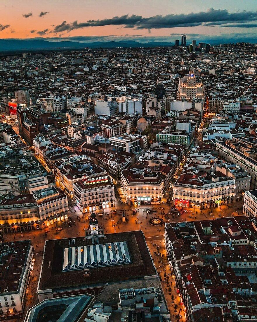 The Puerta Del Sol (Gate Of The Sun) In Madrid, Spain