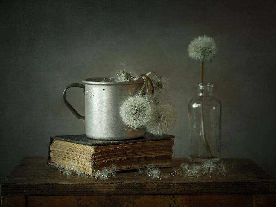 Still Life With Dandelions (Runner Up In Still Life)
