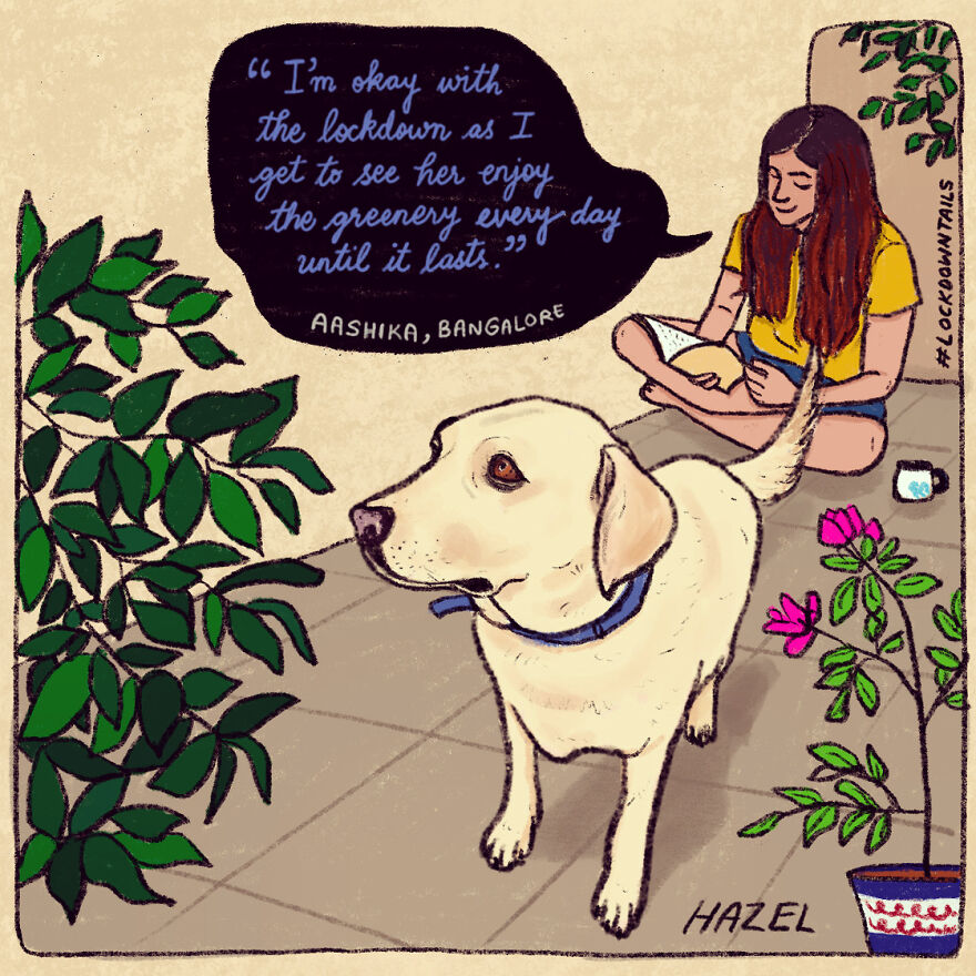 I Made A Series Of Illustrations Of Pet Parents In Lockdown
