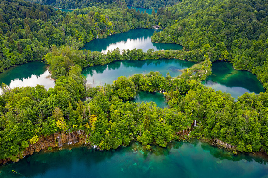 I Swam Across, Flew Over, Dived Into, And Hiked Along The Magnificent Plitvice Lakes In Croatia