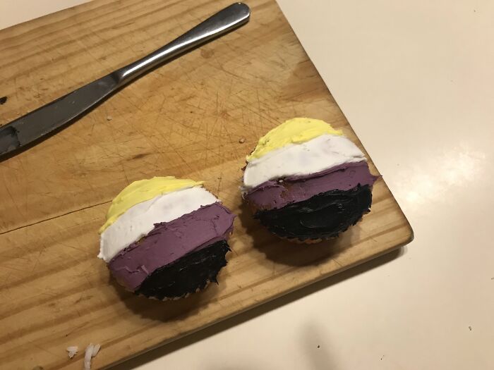 My Friend Said They Were Non Binary So I Made Cupcakes