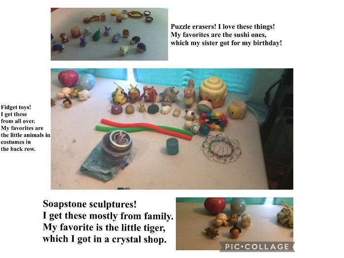 My Biggest And Longest Running Collection Is Stuffed Animals, Of Which I Have About 200. I’ve Been Since I Was Five! Here Are Some Collections That I Could Actually Fit In One Pic