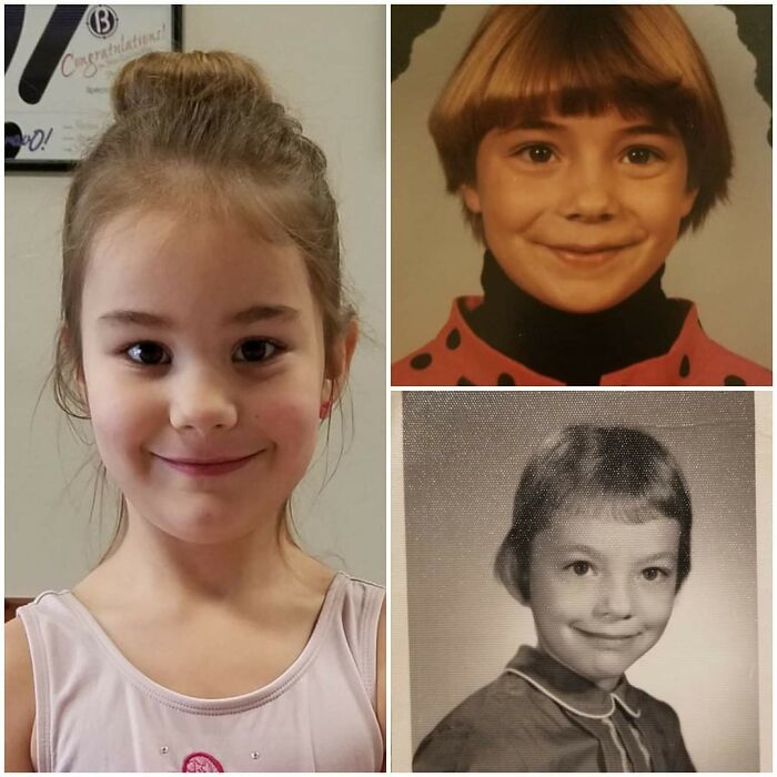 Clockwise From Left: My Daughter, Me, And My Mother. All Age 7. My Daughter Somehow Looks More Like My Mother Than I Do!