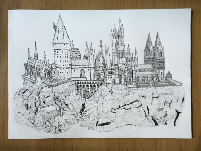 Hogwarts (Pen On Paper)